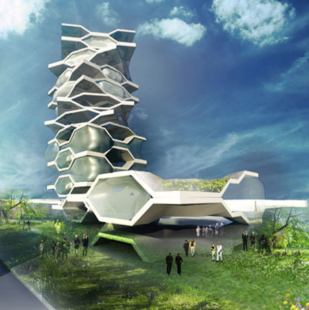 UP экологический концепт здания будущего